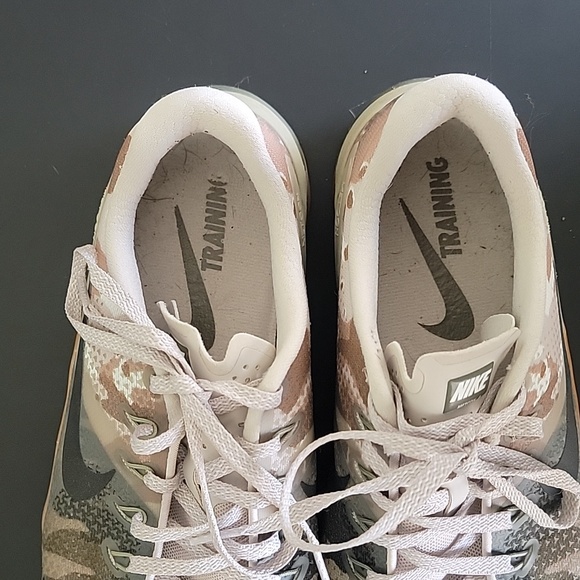 Nike Camo Metcon Athletic Shoes - Tan, Green, Gray - Picture 7 of 10